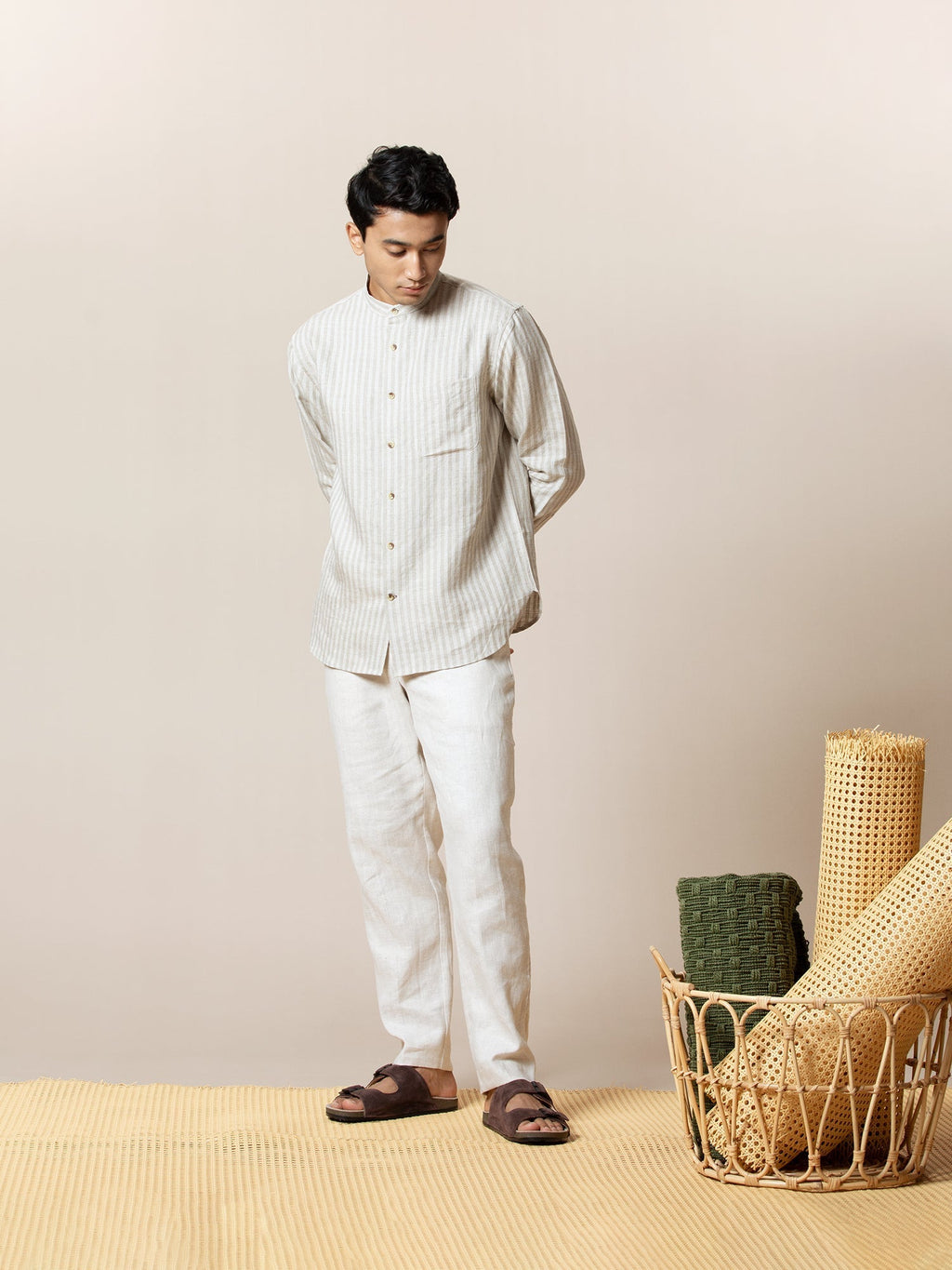 Mandarin Collared Shirt