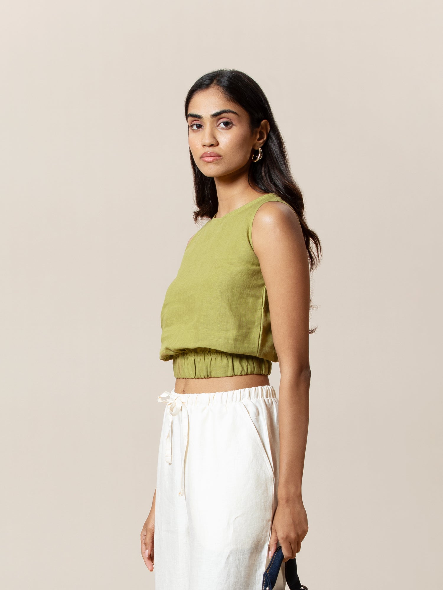 Boat neck Crop Top