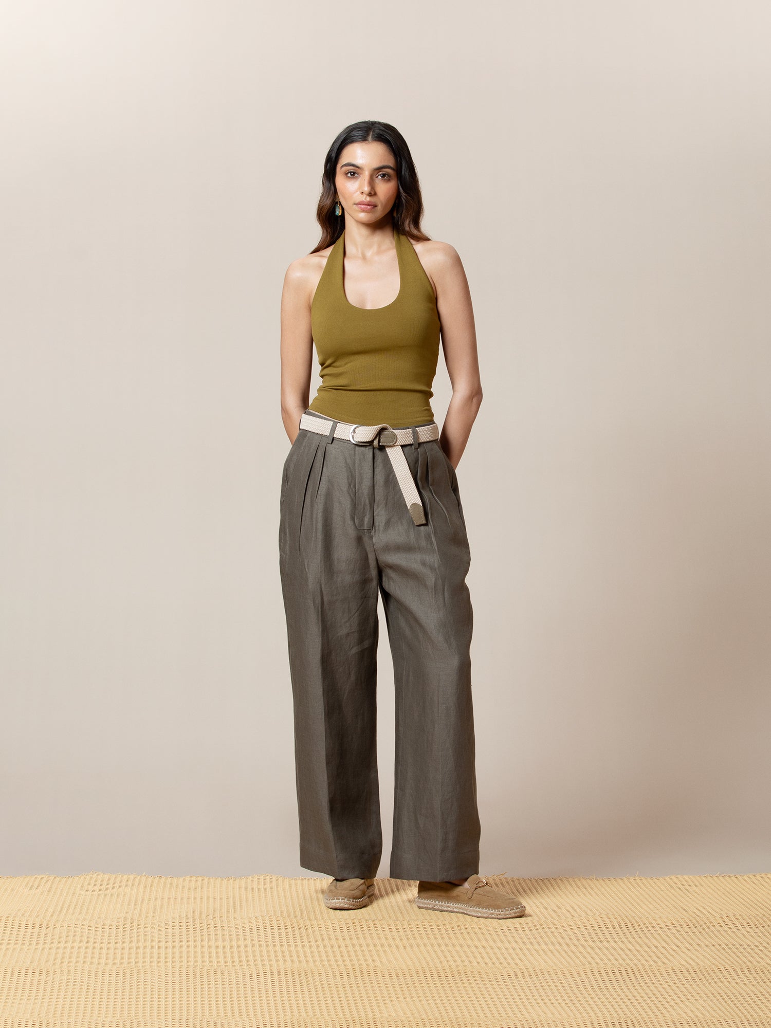 Pleated Trouser