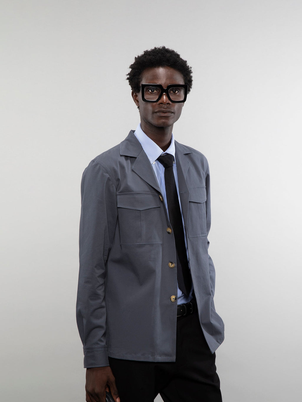 Camp collar overshirt
