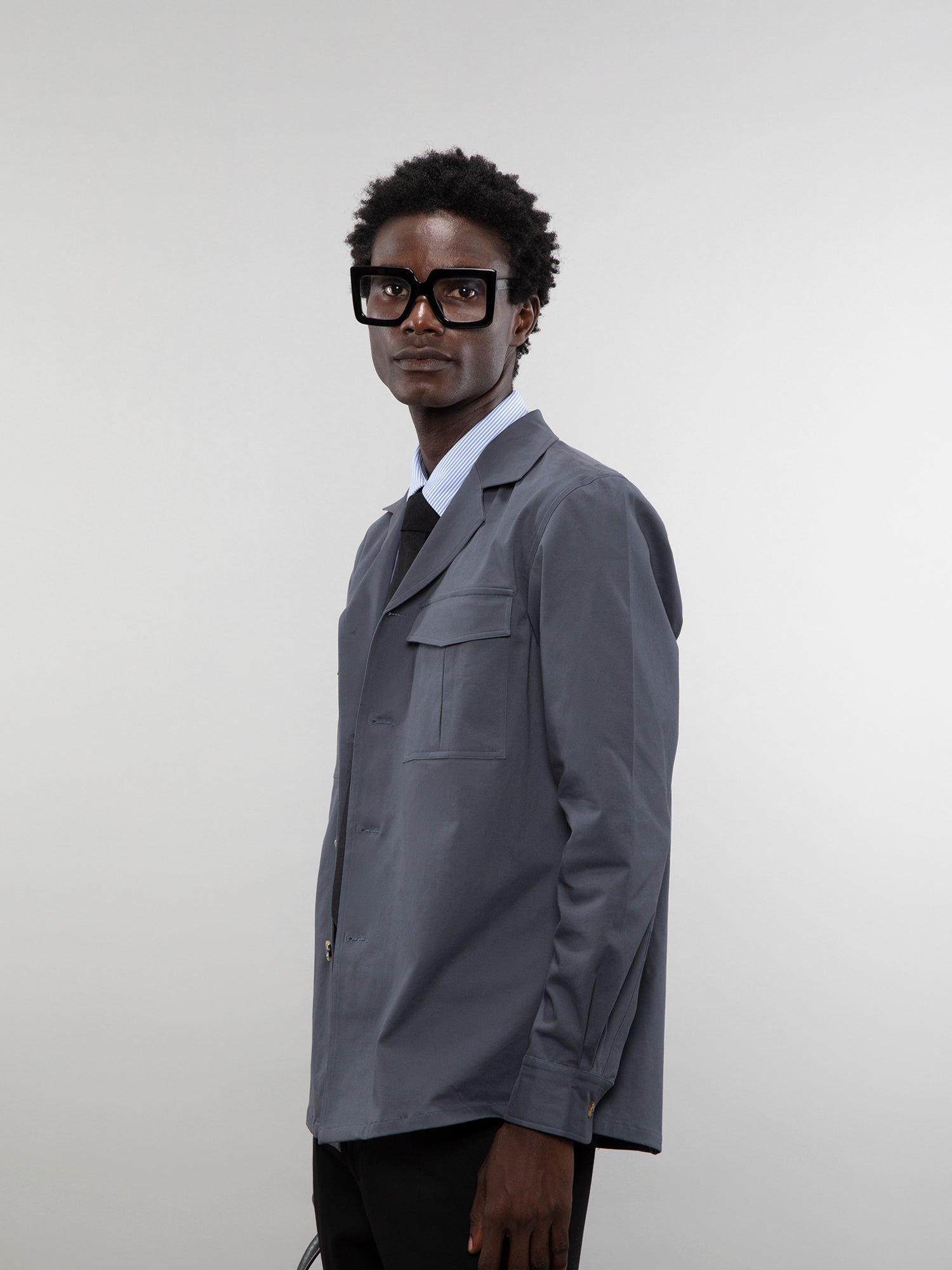 Camp collar overshirt