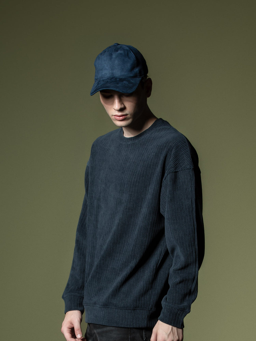 Woven texture sweatshirt
