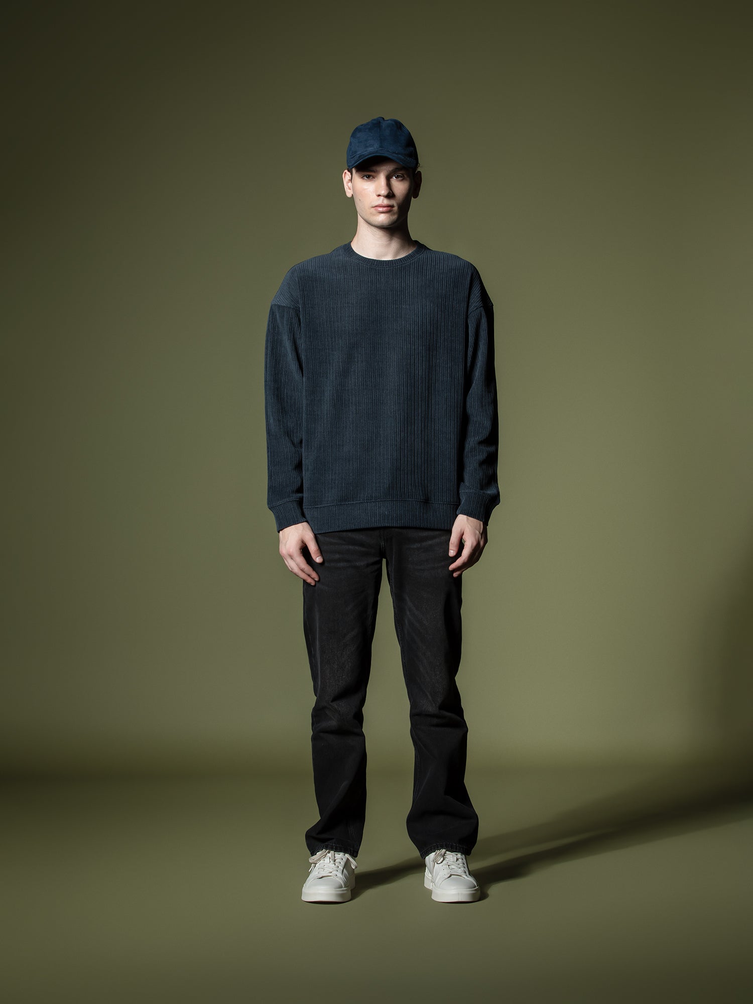 Woven texture sweatshirt