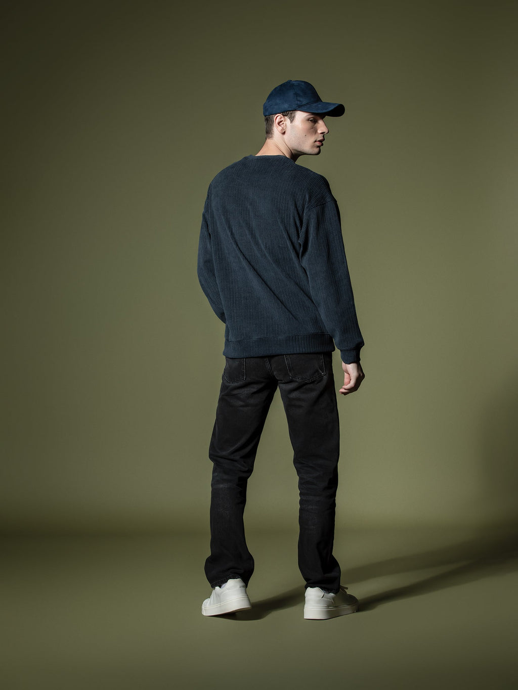 Woven texture sweatshirt