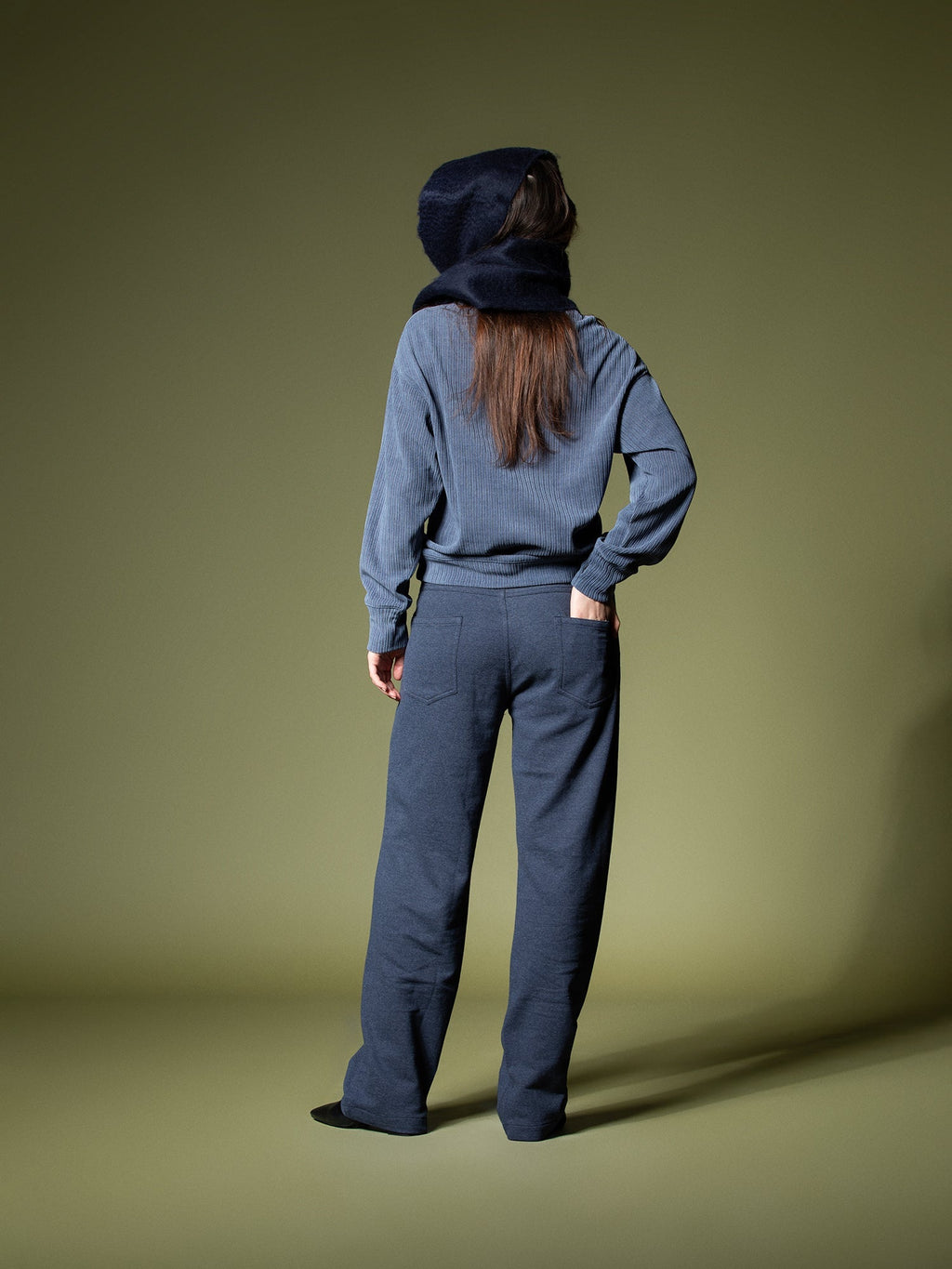 Woven texture sweatshirt