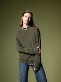 Woven texture sweatshirt