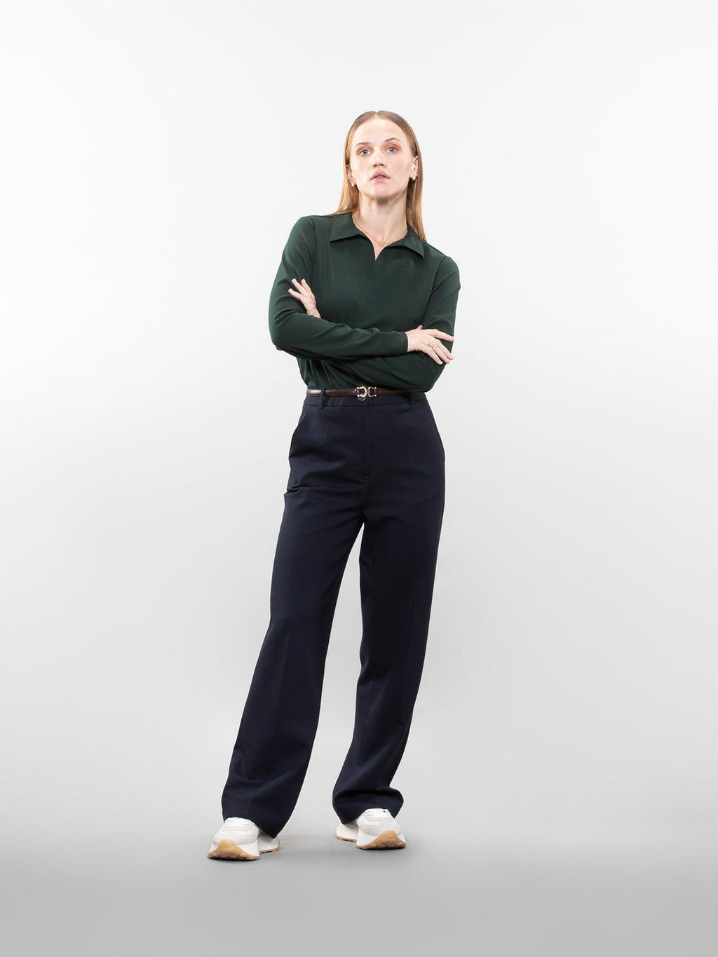 Full-sleeve lifestyle polo