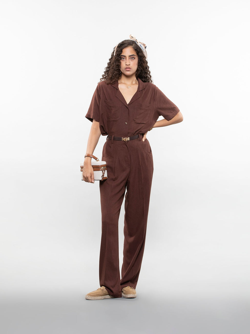 Short-sleeve relaxed shirt
